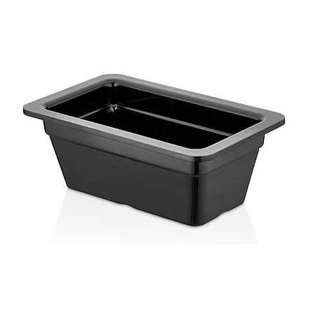 * MELAMINA TACA GASTRO GN 1/4 26,5x16,2x10CM CZERŃ-16675