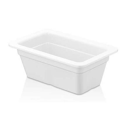 * MELAMINA TACA GASTRO GN 1/4 26,5x16,2x10CM BIAŁA-16676