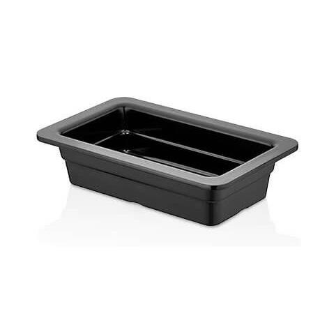 * MELAMINA TACA GASTRO GN 1/4 26,5x16,2x6,5 CZARNA-16673
