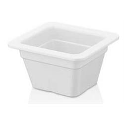 * MELAMINA TACA GASTRO GN 1/6 17,6x16,2x10CM BIAŁA-16790