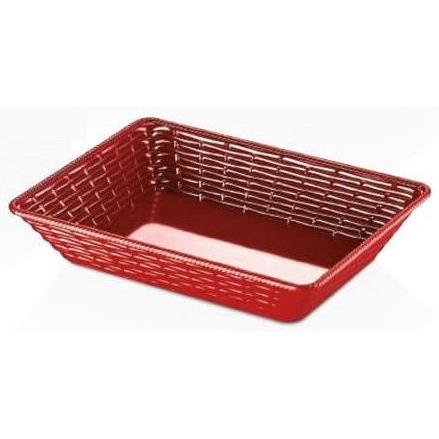 MELAMINA HENA KOSZYK NA CHLEB 28x20x6CM CZERWONY-4977