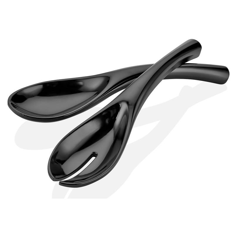 MELAMINA ŁYŻKA WIDELEC KPL 2 SZT CZARNY 24CM-16821