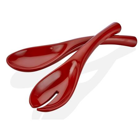 * MELAMINA ŁYŻKA WIDELEC KPL 2 SZT CZERWONY 24CM-16822