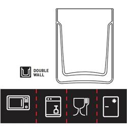 SIMAX SZKLANKA TWIN 0,2 L PODWÓJNE ŚCIANKI 2 SZT-7463