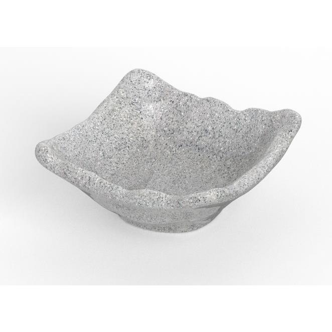 * MELAMINA GRANITE MISKA POJEDYNCZA 9CM SZARA-16838