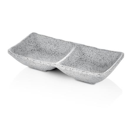 * MELAMINA GRANITE MISKA PODWÓJNA 17,5CM SZARA-16837