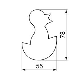 WYKRAWACZ KURCZACZEK W SKORUPCE 7,8 CM-1031