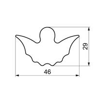 WYKRAWACZ NIETOPERZ 4,6 CM-8859