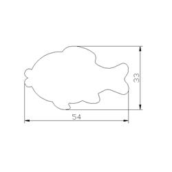 WYKRAWACZ RYBKA KARPIK 5,4 CM-7955