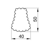 WYKRAWACZ DZWONEK ZĄBKOWANY 5 CM-10905