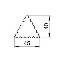 WYKRAWACZ TRÓJKĄT ZĄBKOWANY 4,5 CM-10909