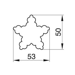 WYKRAWACZ GWIAZDA ZĄBKOWANA 5,3 CM-1132