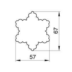 WYKRAWACZ GWIAZDA ZĄBKOWANA 6,7 CM-1135