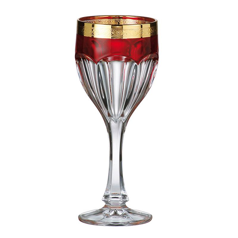 BOHEMIA SAFARI RUBIN KIELISZEK WINO 290ML KPL 6SZT-17458