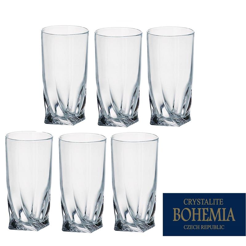 BOHEMIA QUADRO SZKLANKA 350ML LONG KPL 6 SZT-5083