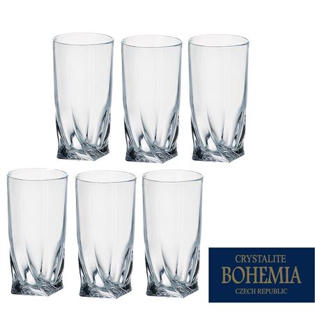 BOHEMIA QUADRO SZKLANKA 350ML LONG KPL 6 SZT-5083