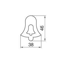 WYKRAWACZ DZWONEK Z DZWONECZKIEM 4,6 CM-2392