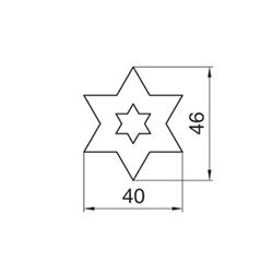 WYKRAWACZ GWIAZDA Z GWIAZDKĄ 4,6 CM-2393