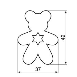 WYKRAWACZ MIŚ Z GWIAZDKĄ 4,9 CM-10624