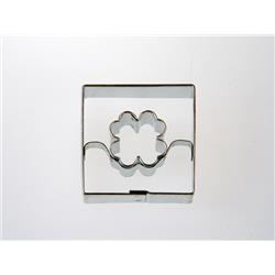 WYKRAWACZ KWADRAT Z CZTEROLISTNĄ KONICZYNKĄ 3,6 CM-10596