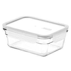 GLASSLOCK FANCY POJEMNIK PROSTOKĄTNY BIAŁY 900ML-19740