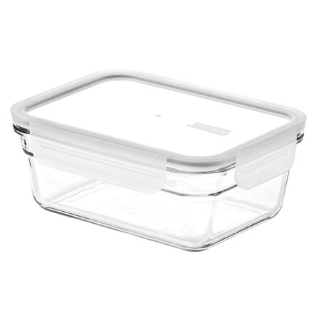 GLASSLOCK FANCY POJEMNIK PROSTOKĄTNY BIAŁY 900ML-19740
