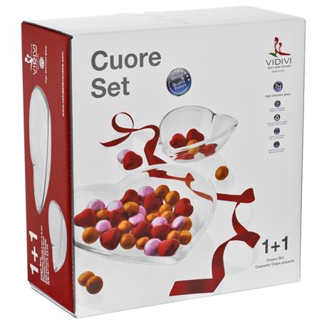 VIDIVI CUORE ZESTAW MISEK W KSZTAŁCIE SERC 1+1-19830