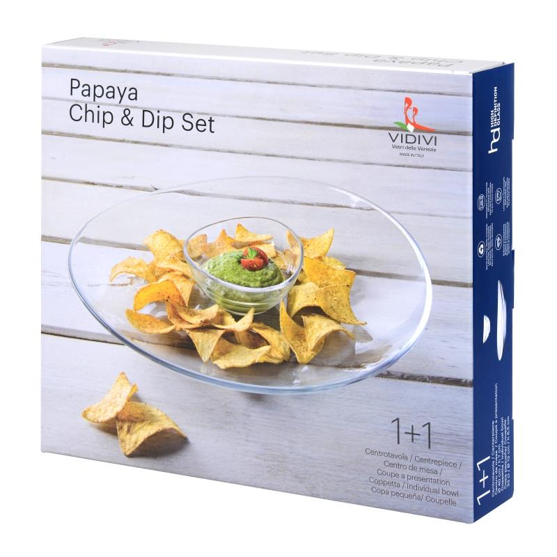 VIDIVI PAPAYA ZESTAW DO SERWOWANIA CHIP&DIP-19818