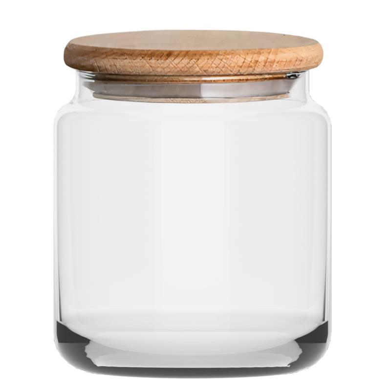 TG ECO SŁOIK Z DREWNIANĄ POKRYWKĄ 1080ML-20494