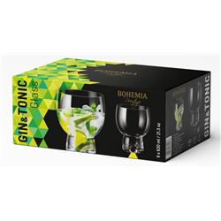 BOHEMIA PRESTIGE SZKLANKA GIN TONIC 630ML 6SZT-20616