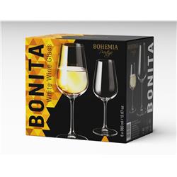 BOHEMIA PRESTIGE BONITA KIELISZEK WINO 360ML 6 SZT-21186