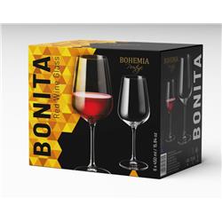BOHEMIA PRESTIGE BONITA KIELISZEK WINO 450ML 6 SZT-21187
