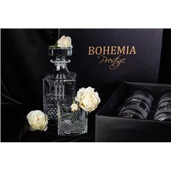 BOHEMIA PRESTIGE ELEGANTE ZESTAW DO WHISKY 1+6 NEW-10163