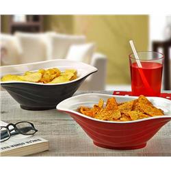 MEL DUET ZESTAW MISEK 4SZT CZERWONO - BIAŁY-5380