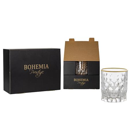 BOHEMIA PRESTIGE CONTE GOLD SZKLANKA 340ML 6SZT-11033