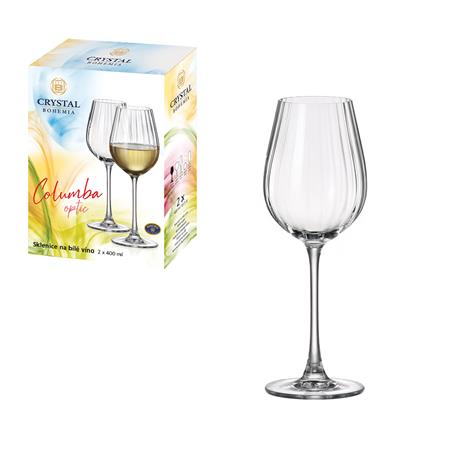 BOHEMIA COLUMBA OPTIC KIELISZEK WINO 400ML 2SZT-10854