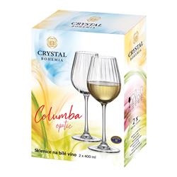 BOHEMIA COLUMBA OPTIC KIELISZEK WINO 400ML 2SZT-10856