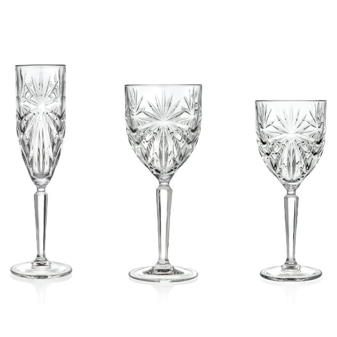 RCR OASIS ZESTAW KIELISZKÓW WINO+SZAMPAN 18EL.-11052