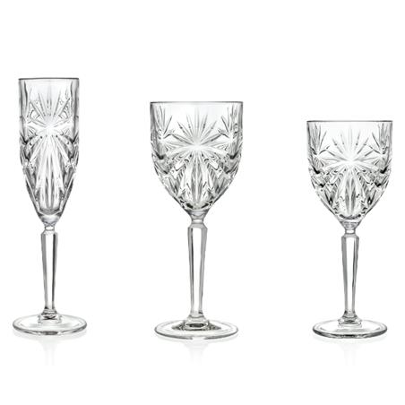 RCR OASIS ZESTAW KIELISZKÓW WINO+SZAMPAN 18EL.-11052