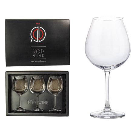 KIELISZEK PREMIUM DO CZERWONEGO WINA 650ML 3 SZT-11404