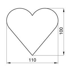 WYKRAWACZ PIERNIKOWY SERCE 10 CM-108