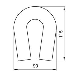 WYKRAWACZ PIERNIKOWY PODKOWA 11,5 CM-141