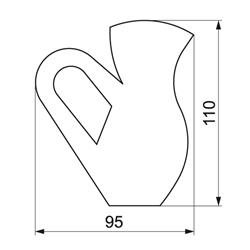WYKRAWACZ PIERNIKOWY DZBAN 11 CM-8208