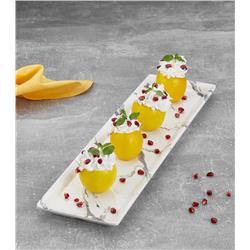 MELAMINA MAYAMAR PÓŁMISEK PROSTOKĄT 58x16CM BIAŁY-5689