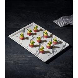 MELAMINA MAYAMAR PÓŁMISEK PROSTOKĄT 58x16CM BIAŁY-5690