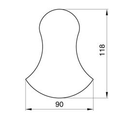 WYKRAWACZ PIERNIKOWY DZWON 11,8 CM-8431