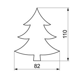 WYKRAWACZ PIERNIKOWY DRZEWKO CHOINKA 11 CM-8439