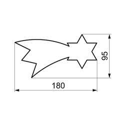WYKRAWACZ PIERNIKOWY KOMETA 18 CM-8459