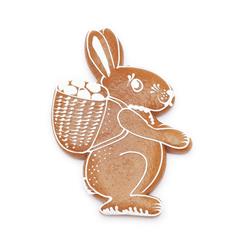 WYKRAWACZ PIERNIKOWY ZAJĄC Z KOSZYKIEM 16,7 CM-8548