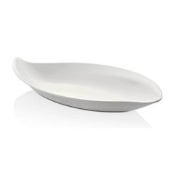 MELAMINA LEAF PÓŁMISEK 46x25CM BIAŁY-5123